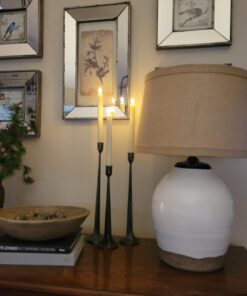 GenSwin Flameless Ivory Taper Candles Flickering with 10-Key Remote, Battery Operated Led Warm 3D Wick Light Window Candles Real Wax Pack of 6, Christmas Home Wedding Decor(0.78 X 9.64 Inch) A-6 Ivory 29 61TK1KdAYSL