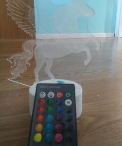 Nice Dream Unicorn Night Light for Kids, 3D Night Lamp, 16 Colors Changes with Remote Control, Room Decor, Christmas Gifts for Children Girls 01-Unicorn 15 61TK22azknL