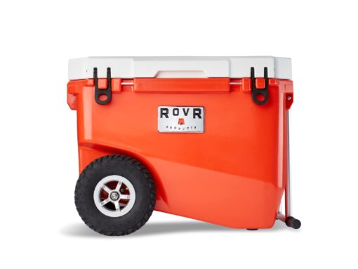 RovR RollR 60 Rolling Cooler - The Perfect Ice Chest with Wheels and Handle for Outdoor Adventures and On-The-Go Refreshments Desert