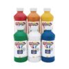 Colorations Washable Tempera Paint, Set of 6 Colors, 8oz Each, Non Toxic Paint, Vibrant Paint, Craft Paint Children, Art Supplies, Homeschool, Home School Use 8 Fl Oz (Pack of 6) Assorted Set