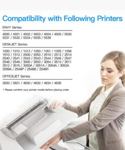 Alternative view of LxTek Remanufactured Ink Cartridge Replacement for HP 61XL 61 XL to Compatible with Envy 4500 5530 5535 Deskjet 2540 1010 Officejet 4632 4634, High Yield(1 Black,1 Tri-Color, 2 Pack)