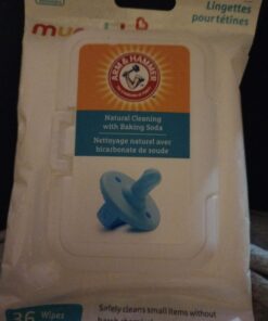Munchkin® Arm & Hammer Pacifier Wipes - Safely Cleans Baby and Toddler Essentials, 1 Pack, 36 Wipes 36 Count (Pack of 1) 34 61TQ7DsD1JL