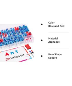 JoyNote Classroom Magnetic Letters Kit 234 Pcs with Double-Side Magnet Board - Foam Alphabet Letters for Kids Spelling and Learning 31 61TQh5 UqyL