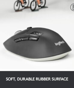 Logitech M720 Triathlon Multi-Device Wireless Mouse, Bluetooth, USB Unifying Receiver, 1000 DPI, 8 Buttons, 2-Year Battery, Compatible with Laptop, PC, Mac, iPadOS - Black 33 61TRIb0hMeL