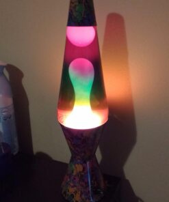 Lava Lite 2142 Colormax, White Wax, Clear Liquid, Tri-Colored Globe and Paintball Decal Base Abstract 18 61TS99E4CZL