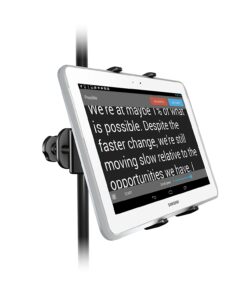IK Multimedia iKlip Xpand Tablet Holder for mic Stands, fits iPad and Android Tablets Between 7" to 12.9" with an Adjustable 360° Swivel and Soft-Touch fit 22 61TT9ZVrsvL
