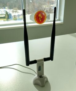 Netis Wireless N 300Mbps Long-Range USB Adapter with Two 5dBi Antennas and USB 2.0 Cradle (WF-2116), 300 Mbps High Gain 17 61TTE9GOArL