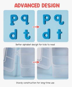 JoyNote Classroom Magnetic Letters Kit 234 Pcs with Double-Side Magnet Board - Foam Alphabet Letters for Kids Spelling and Learning 26 61TTJbb6j9L