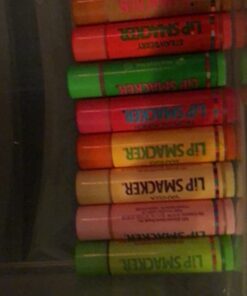 Lip Smacker Original & Best Holiday Flavored Lip Balm Party Pack, Oatmeal Cookie, Vanilla, Mango, Watermelon, Tropical Punch, Cotton Candy, Kiwi, Strawberry, Clear Original Lip Smacker 34 61TTpOs UXL