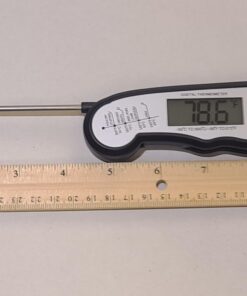 Digital Meat Thermometer, Waterproof Instant Read Food Thermometer for Cooking and Grilling, Kitchen Gadgets, Accessories with Backlight & Calibration for Candy, BBQ Grill, Liquids, Beef, Turkey… Black - Sliver 28 61TXAjSLCcL