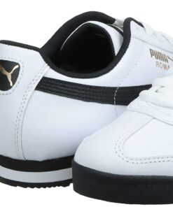 PUMA Men's Roma Basic Sneaker 10 White/Black Leather 28 61TXqiPB7 L