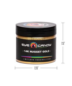 Eye Candy Premium Mica Powder Pigment “14k Gold Nugget” (50g) Multipurpose DIY Arts and Crafts Additive | Natural Bath Bombs, Paint, Soap, Nail Polish, Lip Balm (14k Gold Nugget, 50G) 14k Gold Nugget 25 61TYLyDtoYL