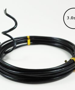 Anodized Aluminum Bonsai Training Wire 5-Size Starter Set with Canvas Bag - 1.0mm, 1.5mm, 2.0mm, 2.5mm, 3.0mm (147 feet total) - Choose Your Color (5 Sizes, Black) 5 Sizes 26 61TYagKyRCL