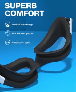 ZIONOR Swim Goggles, Upgraded G1 Polarized Swimming Goggles Anti-fog for Men Women Adult B1 (Polarized + Mirror Blue) 14 61TZGNASetL