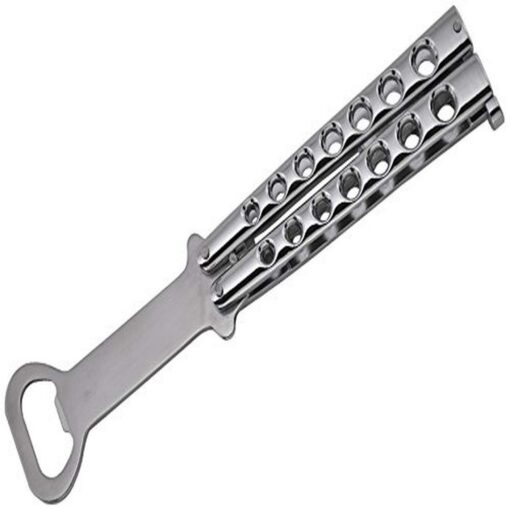 Wartech Butterfly Style Bottle Opener, 8.25" Chrome