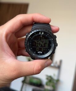 PALADA Men's Digital Sports Watch Waterproof Tactical Watch with LED Backlight Watch for Men Black 34 61TaJcBldbL