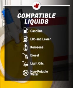 TERA PUMP Battery Operated Liquid Transfer Two (2) AA Pump with Buzzer Warning to Prevent Spills (No Batteries Included) 12 61TaZK6t6cL