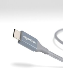 Amazon Basics USB-C to USB-A 2.0 Fast Charger Cable, Nylon Braided Cord, 480Mbps Speed, USB-IF Certified, for Apple iPhone 15, iPad, Samsung Galaxy, Tablets, Laptops, 3 Foot, Dark Gray 3 Feet Type-A 2.0 Dark Grey 10 61TaccTwneL