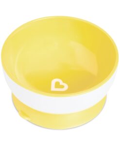 Munchkin® Stay Put™ Suction Bowls for Babies and Toddlers, 3 Pack, Blue/Green/Yellow 3pc Bowls, Yellow 24 61Tb0Te 62L