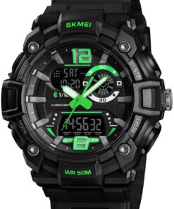 Gosasa Big Dial Digital Watch S Shock Men Military Army Watch Water Resistant LED Sports Watches Green 21 61TdQrILdSL