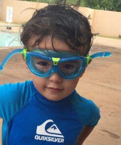 Aquasphere SEAL Kids (Ages 3+) Swim Goggles, Made in ITALY - Wide Vision, Comfort, E-Z Adjust, Anti Scratch & Fog, Leak Free Clear Lens / Aqua 29 61TdcmzBtdL