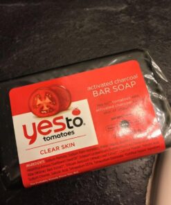 Yes To Tomatoes Bar Soap Activated Charcoal with Tomato Extracts and Sunflower Seed Oil Face, Body Soap for Men, Women and Teens No Paraben, 7 Ounce Bar 7 Ounce (Pack of 1) 31 61TeyTzy0xL