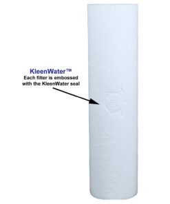 KleenWater KW2510G 50 Micron Water Filters, Set of 3, Compatible with GE GXWH04F GXWH20F GXWH20S and KleenWater KWGE25RG, Qty1, Compatible with GXWH04F, GXWH20F, GXWH20S 6 61ThUy87rOL 2