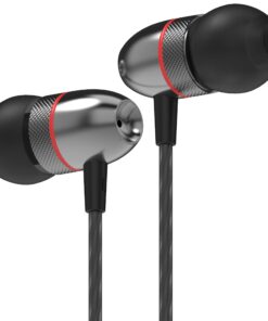Alternative view of Betron ELR50 in Ear Headphones Earphones Wired with Noise Isolating Earbuds Tangle Free Cord Lightweight Carry Case Soft Ear Buds 3.5mm Plug (Black) Black