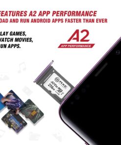 AXE MEMORY 256GB Micro SD Card 4K Ultra Full HD Video Premium Speed MicroSDXC Up to 100MB/S A2 V30 UHS-I U3, with SD Adapter MicroSD with SD Adapter, A2 Premium, White 256 GB 9 61Tj85TlstL