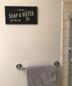 Vintage Bath Advertising Wall Art | Americana Collection | Bathroom Laundry Room Decor | 7 1/2 x 14 Inch 34 61Tjtznt5cL