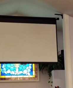 Elite Screens 12" Black Projector Screen L-Brackets, Reinforced Single Metal Welded Construction, Wall or Ceiling Mount - Includes Hooks and Hardware, Model: ZVMAXLB12-B 12" Black L-Bracket 15 61TkSUKYklL