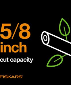Fiskars Bypass Pruning Shears 5/8” Garden Clippers - Plant Cutting Scissors with Sharp Precision-Ground Steel Blade Bypass Pruner 23 61TkuF0QzaL