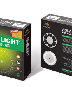 Alternative view of Sunnytech 2023 3rd Generation Black - Solar Power Flag Pole Flagpole Light Guarantee - Biggest Size - Best Solar Flag Light in The World