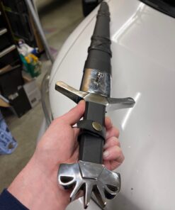 Medeival Warrior 13th Century Full Tang Carbon Steel Medieval Viking Sword Comes with Leather Scabbard 17 61Tm71YToGL