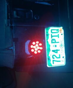 AutoSmart 4" Round LED Stop Turn Tail Light Includes Pair Light Red Lens, Grommet, Plug For Truck Trailer 26 61TmFg5wqhL