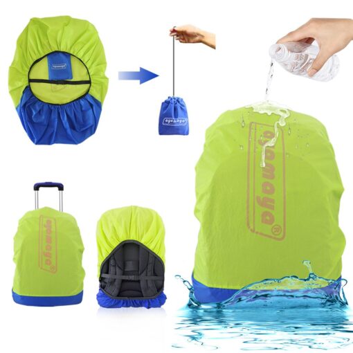 ayamaya Backpack Rain Cover Waterproof Rainproof for (30-65L), Ultralight Outdoor Backpack Pack Covers Compact Portable Water Proof Raincover for Backpacking Hiking Camping Traveling Cycling Green 30-40L