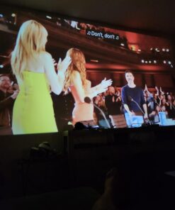 Mini Projector, VOPLLS 1080P Full HD Supported Video Projector, Portable Outdoor Home Theater Movie Projector, 50% Zoom, Compatible with HDMI, USB, AV, Smartphone/Tablet/Laptop/PC/TV Box A-Mini projector 40 61TnKpsqgLL