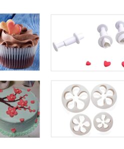 BIGTEDDY - 108pcs Cake Bakeware Sugarcraft Icing Decoration Kit with Flower Modelling Mold Mould Fondant Tools 27 61TnRqBMCcL
