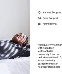 Thorne Vitamin D-1000 - Vitamin D3 Supplement - 1,000 IU - Support Healthy Bones, Teeth, Muscles, Cardiovascular, and Immune Function - Gluten-Free,Dairy-Free, Soy-Free - 90 Capsules 13 61Tp erBxNL