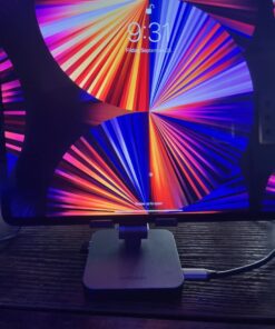 BYEASY USB C Hub with Stand, 7 in 1 Docking Station with 4K 30HZ HDMI, 3.5mm Audio Jack, 60W PD Charging, 2 x USB 3.0, SD/TF Card Reader, for iPad Pro 2021-2018/Macbook Pro 2017-2019 30 61TpQKxPhL