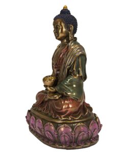 Alternative view of Buddhist Amitabha Religious Buddhism Statue