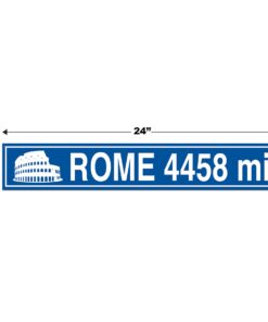 Alternative view of Beistle 54151 Party Supplies, 4" x 24", Blue/White Travel Street Sign Cutouts (4 Pack)