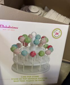 Bakelicious Cake Pop Stand, 24-Piece, White 33 61TsGxgGGWL