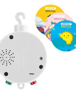 Baby Musical Mobile, AGPtek Battery-Operated Baby Bedding Rotary Music Box Plays Twelve Tunes 17 61TtEWb3QsL
