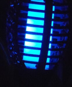 Solar Tiki Torches Christmas Lights with Flickering Flame Outdoor Halloween Decoration Torch Light Waterproof Landscape Decor Mini 4 Pack Lamp for Yard, Patio, Garden, Porch, Backyard Blue 4 Pack 45 61TtcAmASfL