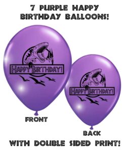 Dinosaur World Jurassic Style Birthday Balloons - Party Pack - 35 Large 12" Latex Balloons in Assorted Colors 13 61TuOeaWyL