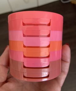 UCANBE 5 Colors Face Blusher Palette Waterproof Matte Long Lasting Lightweight Blush Powder Pink Coral Blushing Pallet with Brush Mirror Women Makeup Gift Set Kit 39 61TuaEDi6UL