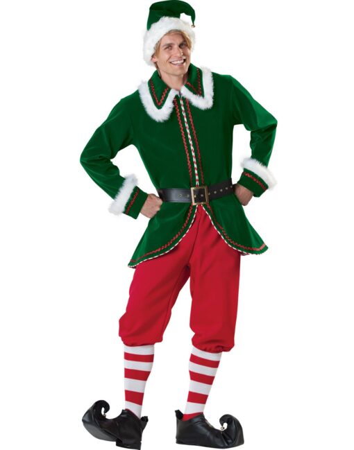 Incharacter Costumes, LLC Santas Elf Costume Set Large Multicolored