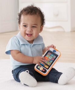 VTech Touch and Swipe Baby Phone, Orange Standard Packaging 19 61TvgbMDR8L