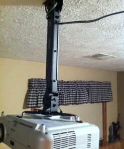 VideoSecu Flat Vaulted Ceiling Projector Mount LCD DLP Bracket with Adjustable Height Rotating Swivel Arm One Piece PJ2B 1C9 49 61TwRSbaqJL